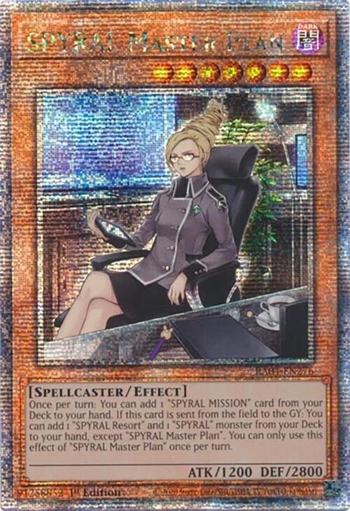 SPYRAL Master Plan [RA04-EN276] Quarter Century Secret Rare | Cracking-Singles