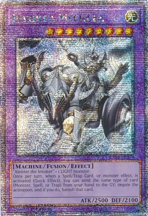 Invoked Mechaba [RA04-EN279] Quarter Century Secret Rare | Cracking-Singles