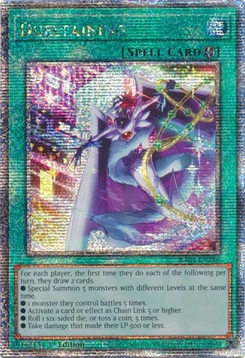Dueltaining [RA04-EN286] Quarter Century Secret Rare | Cracking-Singles