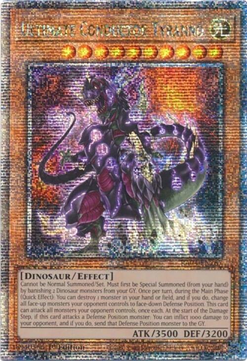 Ultimate Conductor Tyranno [RA04-EN287] Quarter Century Secret Rare | Cracking-Singles