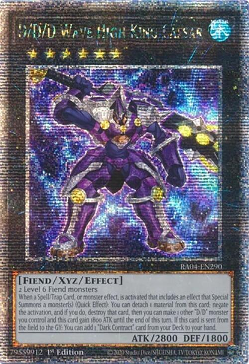 D/D/D Wave High King Caesar [RA04-EN290] Quarter Century Secret Rare | Cracking-Singles