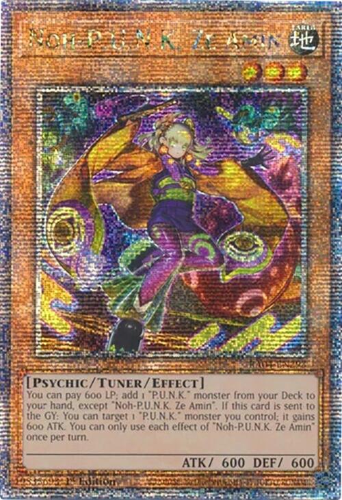 Noh-P.U.N.K. Ze Amin [RA04-EN293] Quarter Century Secret Rare | Cracking-Singles