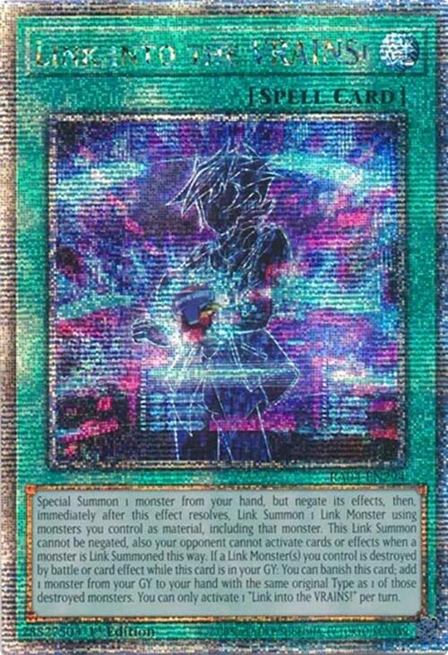 Link into the VRAINS! [RA04-EN294] Quarter Century Secret Rare | Cracking-Singles