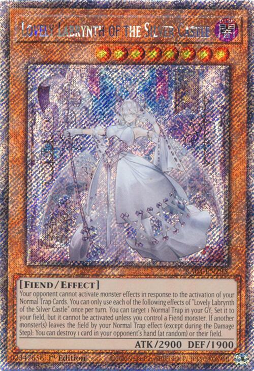 Lovely Labrynth of the Silver Castle [RA04-EN295] Platinum Secret Rare | Cracking-Singles
