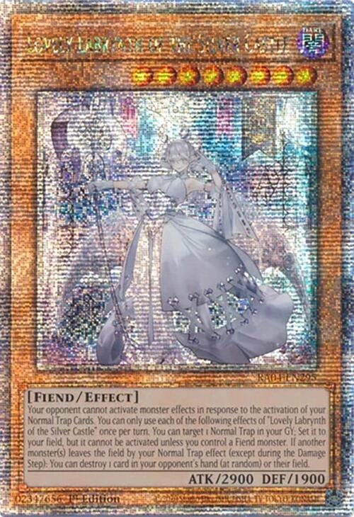 Lovely Labrynth of the Silver Castle [RA04-EN295] Quarter Century Secret Rare | Cracking-Singles