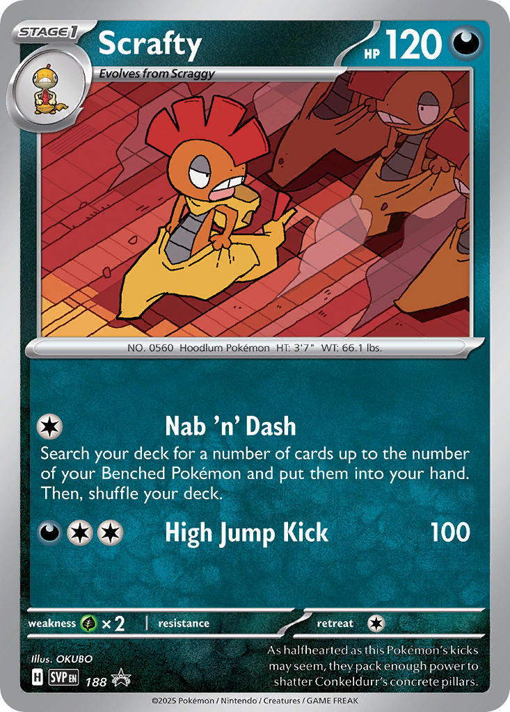 Scrafty (188) [Scarlet & Violet: Black Star Promos] | Cracking-Singles