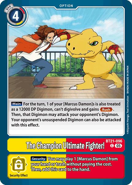 The Champion Ultimate Fighter! [BT21-096] [World Convergence] | Cracking-Singles