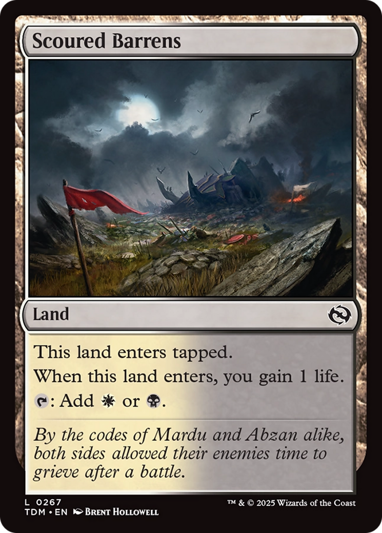 Scoured Barrens [Tarkir: Dragonstorm] | Cracking-Singles