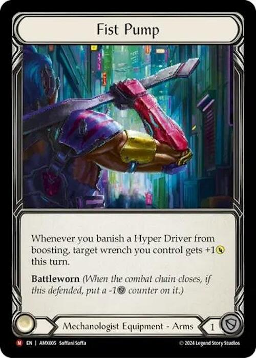 Fist Pump [AMX005] (Armory Deck: Maxx Nitro)  Rainbow Foil | Cracking-Singles