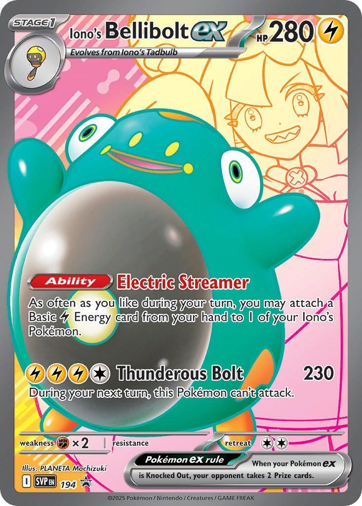Iono's Bellibolt ex (194) [Scarlet & Violet: Black Star Promos] | Cracking-Singles