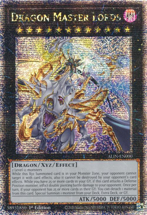 Dragon Master Lords [ALIN-EN000] Quarter Century Secret Rare | Cracking-Singles