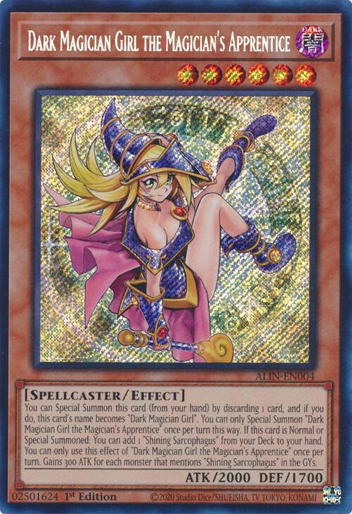 Dark Magician Girl the Magician's Apprentice [ALIN-EN004] Secret Rare | Cracking-Singles