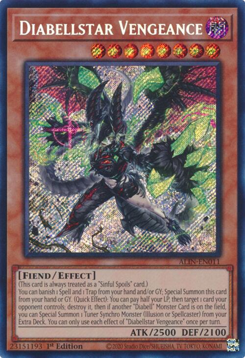 Diabellstar Vengeance [ALIN-EN011] Secret Rare | Cracking-Singles