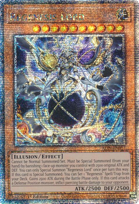 Regenesis Lord [ALIN-EN017] Quarter Century Secret Rare | Cracking-Singles