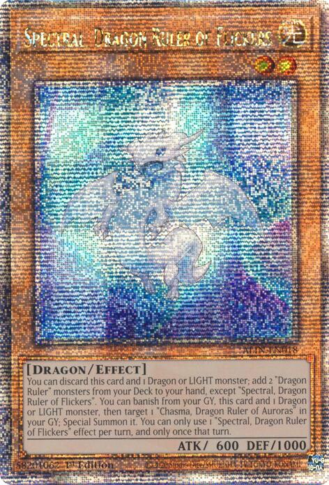 Spectral, Dragon Ruler of Flickers [ALIN-EN018] Quarter Century Secret Rare | Cracking-Singles