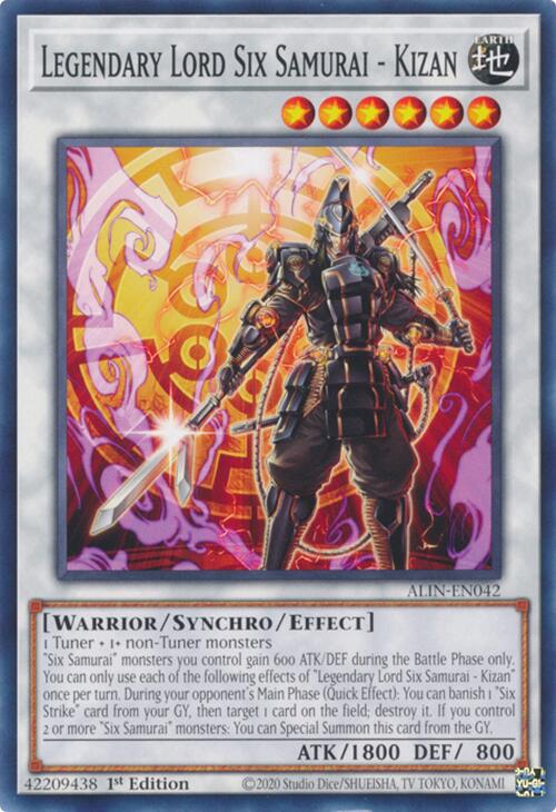 Legendary Lord Six Samurai - Kizan [ALIN-EN042] Common | Cracking-Singles