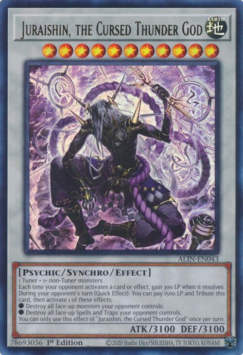 Juraishin, the Cursed Thunder God [ALIN-EN043] Ultra Rare | Cracking-Singles