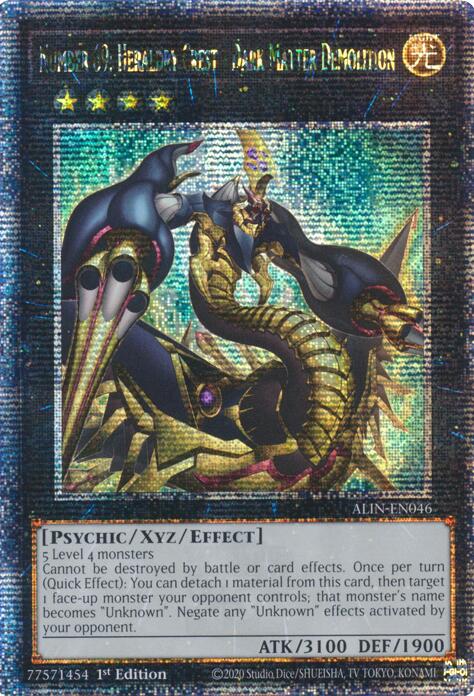 Number 69: Heraldry Crest - Dark Matter Demolition [ALIN-EN046] Quarter Century Secret Rare | Cracking-Singles