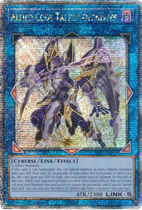 Allied Code Talker @Ignister [ALIN-EN051] Quarter Century Secret Rare | Cracking-Singles