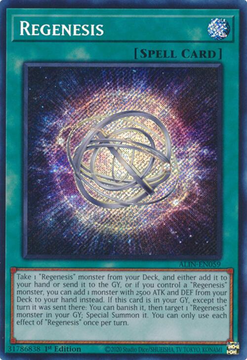 Regenesis [ALIN-EN059] Secret Rare | Cracking-Singles