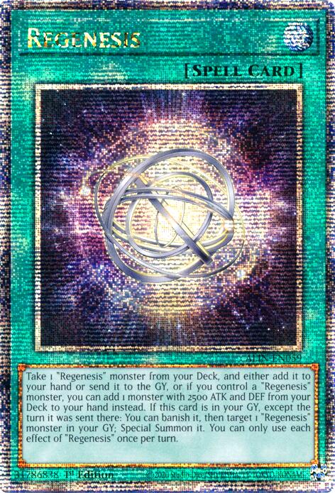 Regenesis [ALIN-EN059] Quarter Century Secret Rare | Cracking-Singles