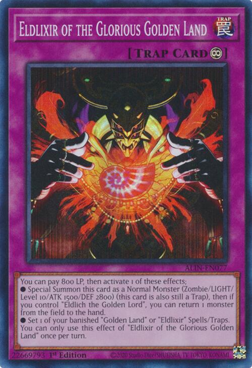 Eldlixir of the Glorious Golden Land [ALIN-EN077] Super Rare | Cracking-Singles