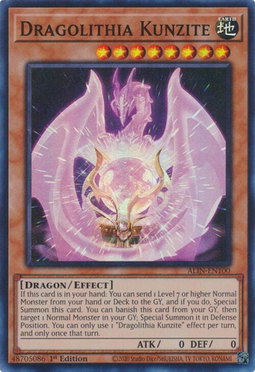 Dragolithia Kunzite [ALIN-EN100] Super Rare | Cracking-Singles