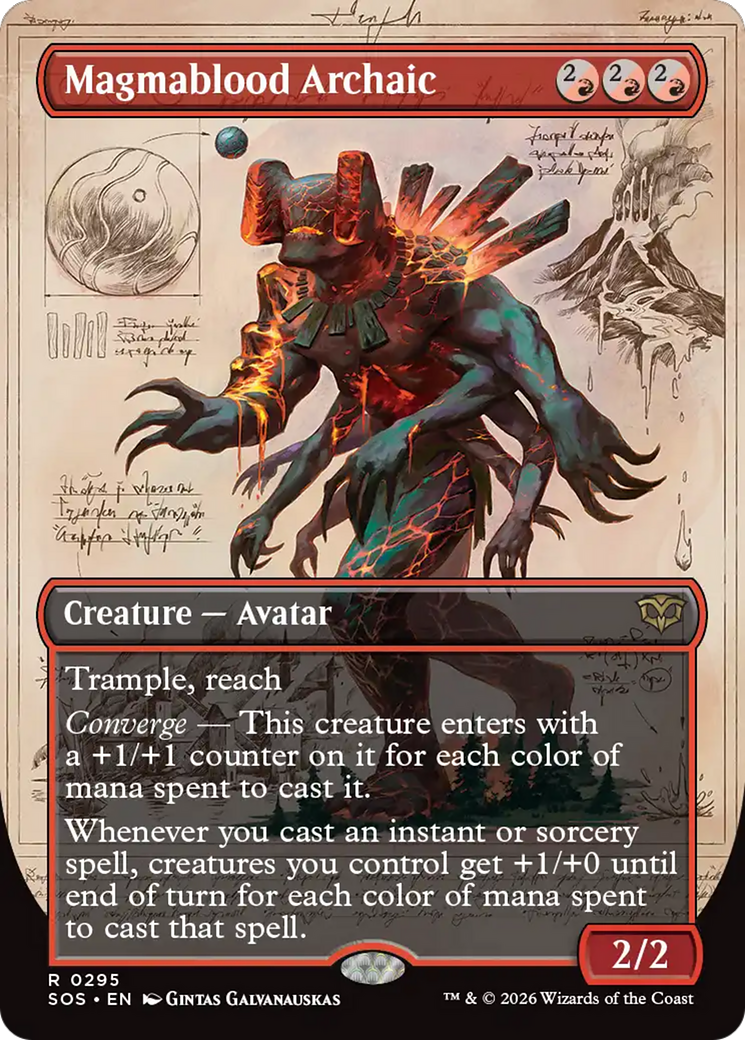 Magmablood Archaic (Borderless) [Secrets of Strixhaven] | Cracking-Singles