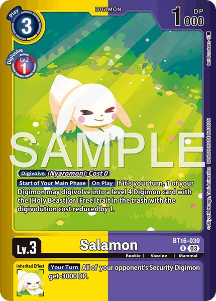 Salamon [BT16-030] (Limited Card Pack -Billion Bullet-) [Limited Card Pack -Billion Bullet-] | Cracking-Singles