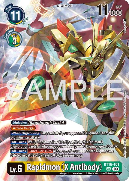 Rapidmon [BT16-101] (X Antibody) (Limited Card Pack -Billion Bullet-) [Limited Card Pack -Billion Bullet-] | Cracking-Singles