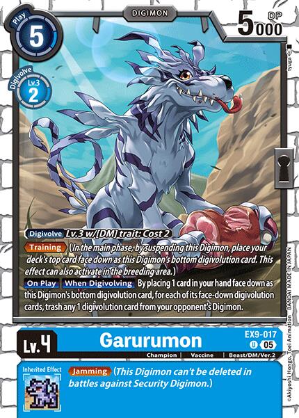Garurumon [EX9-017] [Versus Monsters] | Cracking-Singles