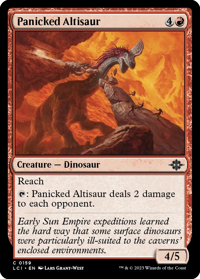 Panicked Altisaur [The Lost Caverns of Ixalan] | Cracking-Singles