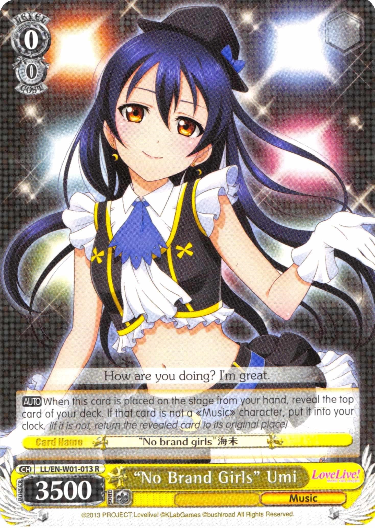 "No Brand Girls" Umi (LL/EN-W01-013 R) [Love Live! DX] | Cracking-Singles