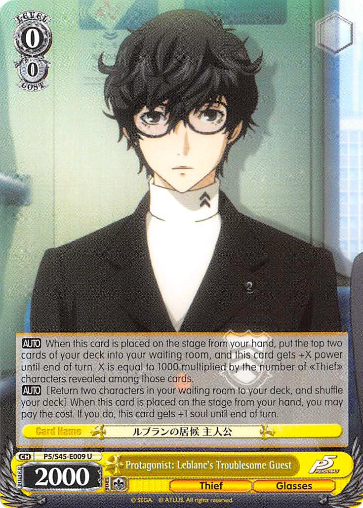 Protagonist: Leblanc's Troublesome Guest (P5/S45-E009 U) [Persona 5] | Cracking-Singles