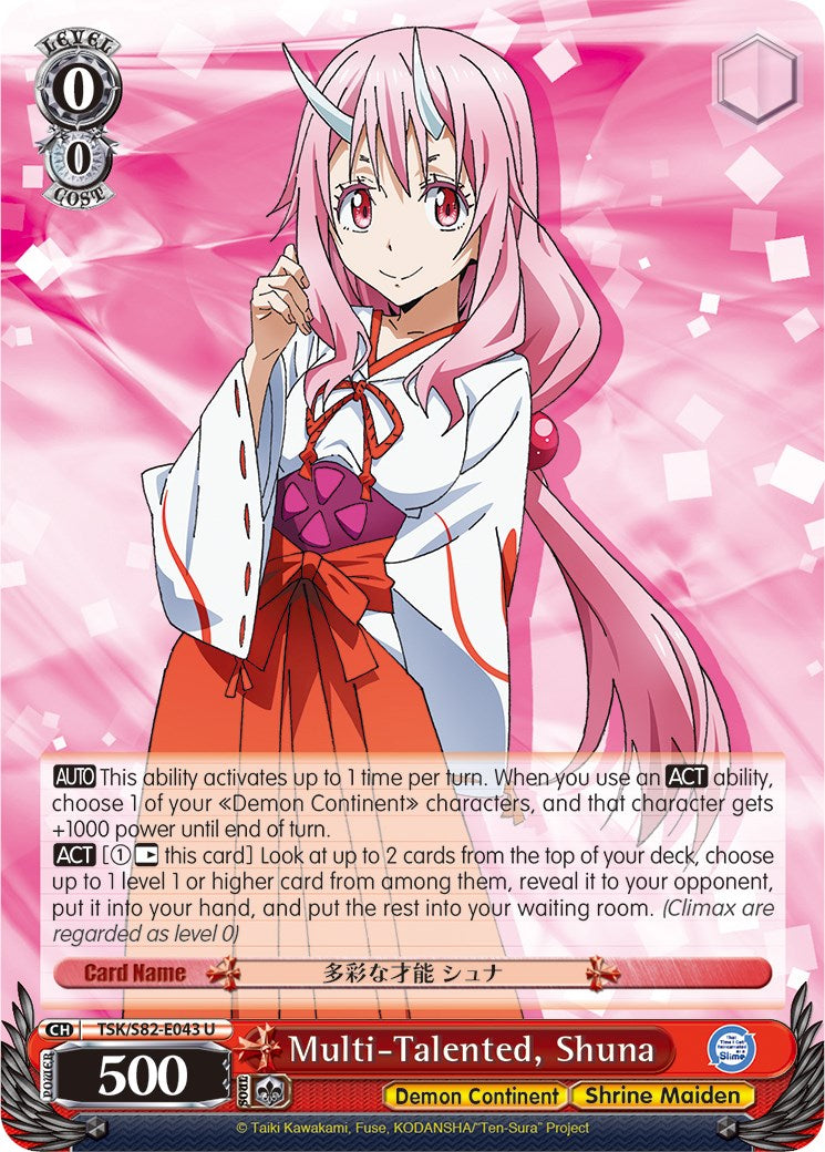 Multi-Talented, Shuna (TSK/S82-E043 U) [That Time I Got Reincarnated as a Slime Vol.2] | Cracking-Singles
