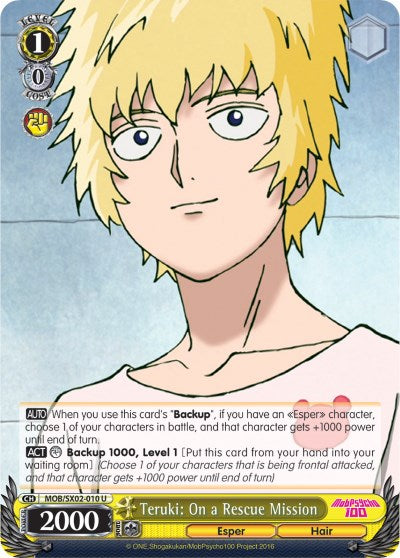 Teruki: On a Rescue Mission (MOB/SX02-010 U) [Mob Psycho 100] | Cracking-Singles
