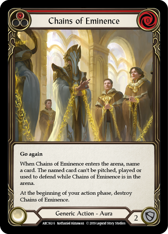 Chains of Eminence [ARC162-S] (Arcane Rising)  1st Edition Rainbow Foil | Cracking-Singles
