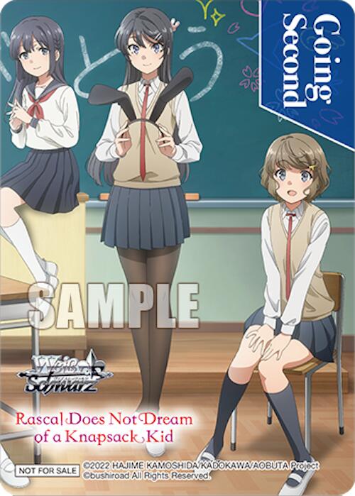 Going Second (Rascal Does Not Dream of a Knapsack Kid) (Alternate Art) [Rascal Does Not Dream Series] | Cracking-Singles