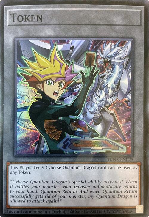 Token (Playmaker & Cyberse Quantum Dragon) [TKN5-EN025] Super Rare | Cracking-Singles