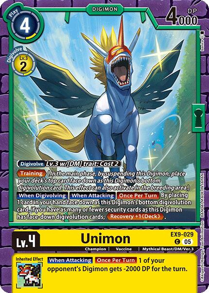 Unimon [EX9-029] [Versus Monsters] | Cracking-Singles
