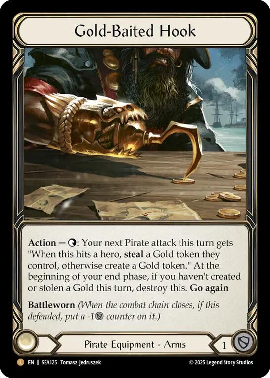 Gold-Baited Hook (Cold Foil) [SEA125] (High Seas)  Cold Foil | Cracking-Singles