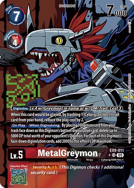 MetalGreymon [EX9-011] (Alternate Art) [Versus Monsters] | Cracking-Singles