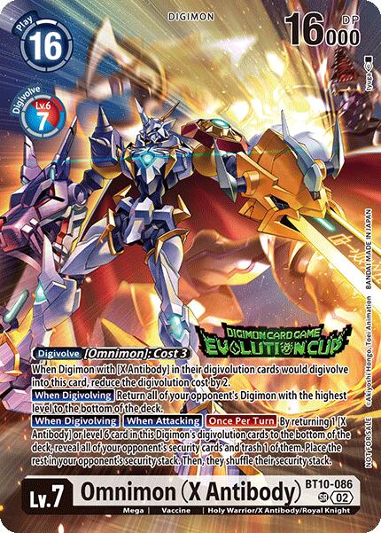 Omnimon [BT10-086] (X Antibody) (Evolution Cup 2025 Vol. 1) [Xros Encounter] | Cracking-Singles