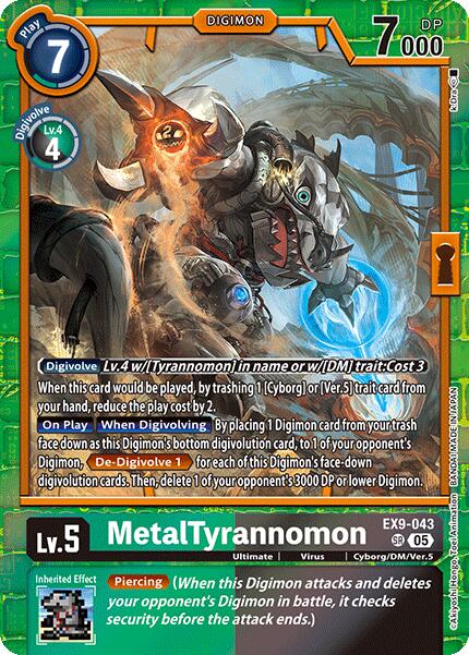 MetalTyrannomon [EX9-043] [Versus Monsters] | Cracking-Singles