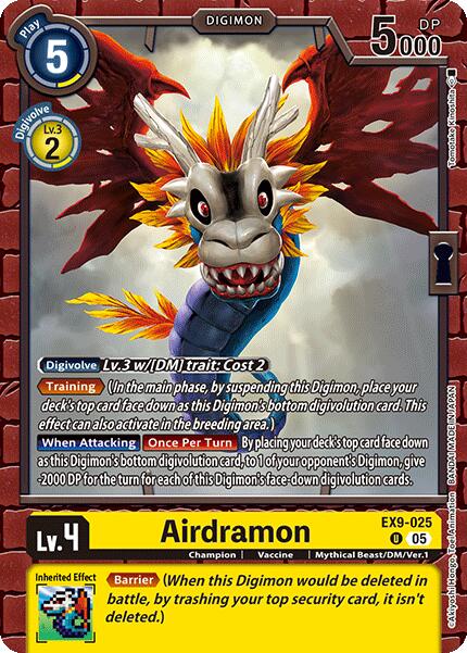 Airdramon [EX9-025] [Versus Monsters] | Cracking-Singles