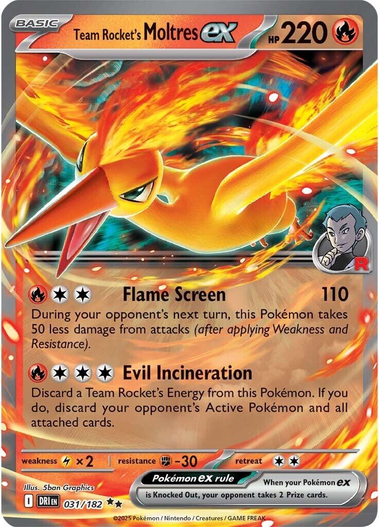 Team Rocket's Moltres ex (031/182) [Scarlet & Violet: Destined Rivals] | Cracking-Singles