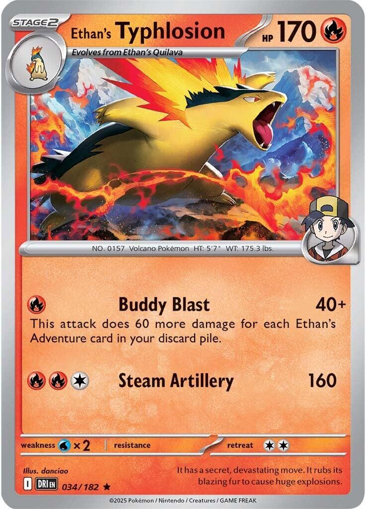 Ethan's Typhlosion (034/182) [Scarlet & Violet: Destined Rivals] | Cracking-Singles