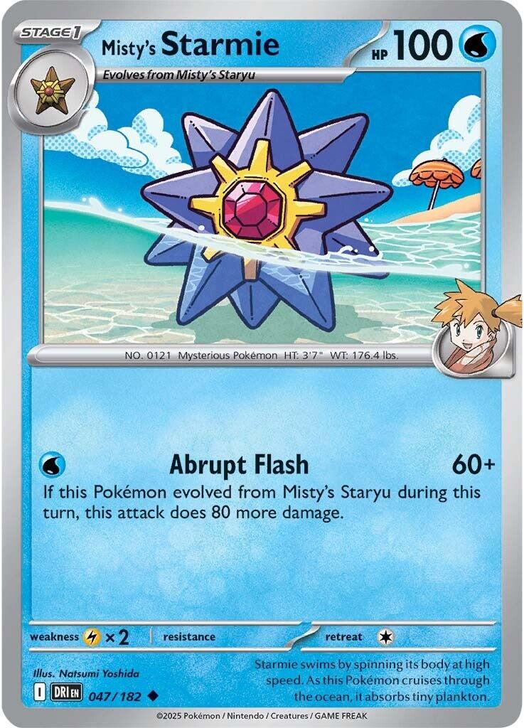 Misty's Starmie (047/182) [Scarlet & Violet: Destined Rivals] | Cracking-Singles