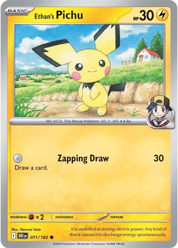 Ethan's Pichu (071/182) [Scarlet & Violet: Destined Rivals] | Cracking-Singles