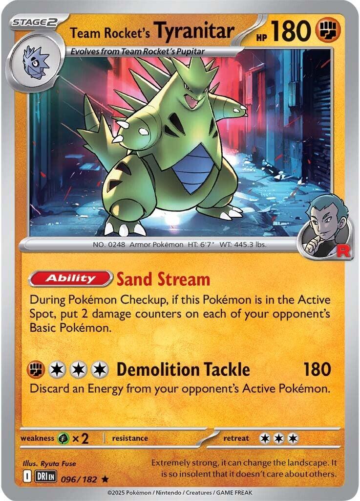 Team Rocket's Tyranitar (096/182) [Scarlet & Violet: Destined Rivals] | Cracking-Singles